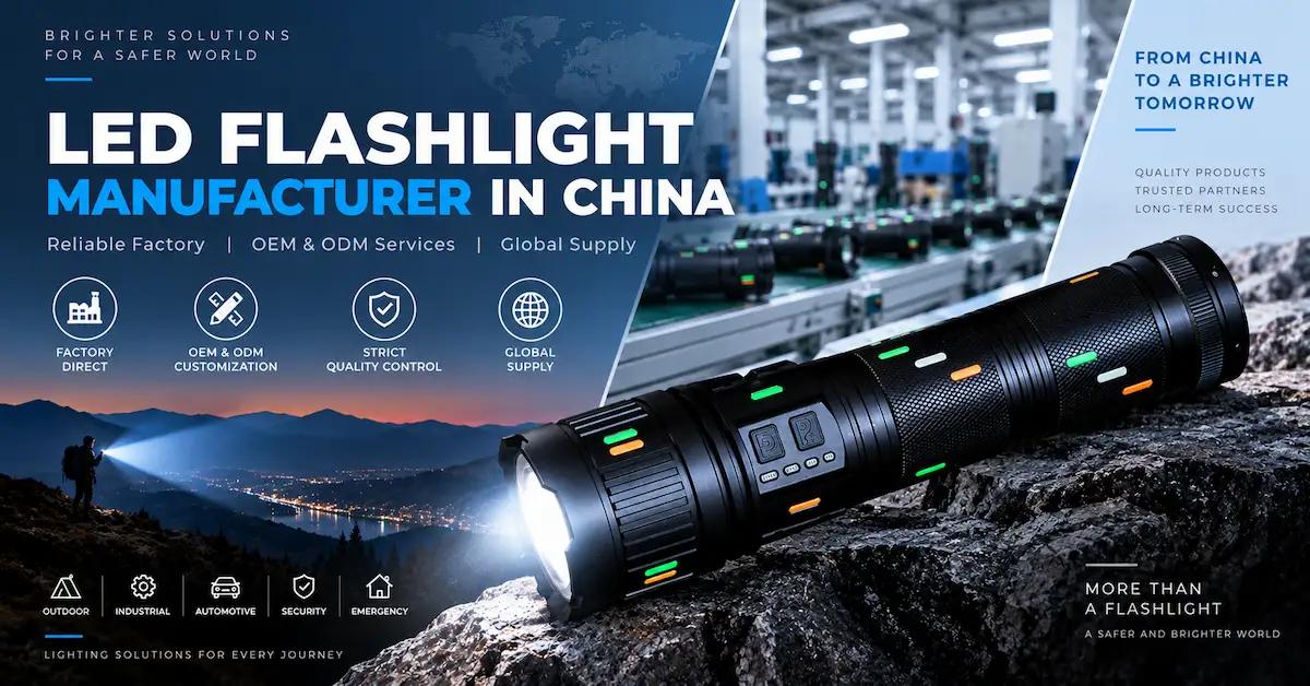 LED Flashlight Manufacturer in China: Factory Audit, OEM Sourcing, and Quality Control for Importers